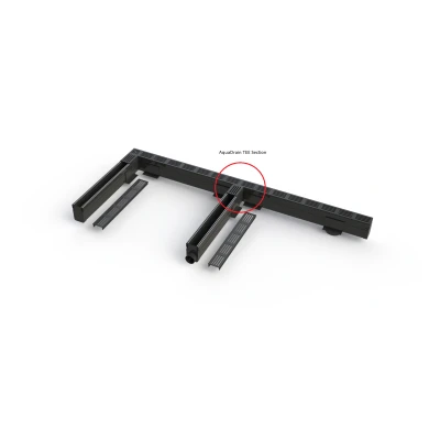 Afbeelding van Aquadrain afvoergoot antraciet T splitsing 65/10