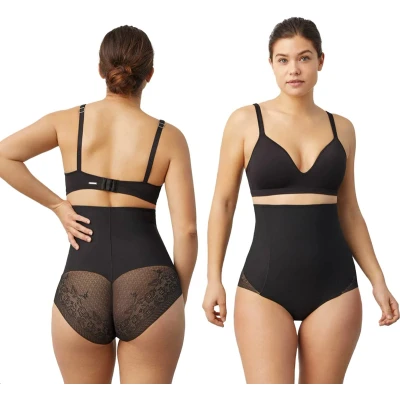 Afbeelding van Corrigerende slip hoge taille met kant Ysabel Mora zwart M