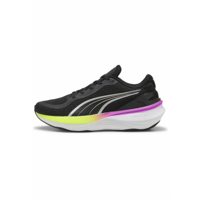 Afbeelding van Puma Scend PRO 2 Hardloopschoenen voor op de weg blackyellow alertpure magenta, Heren, Maat: 47, Black yellow alert pure magenta