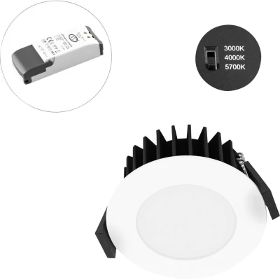 Afbeelding van EVN L54N100125 Lichttechnik LED inbouwlamp vast ingebouwd 10 W Wit