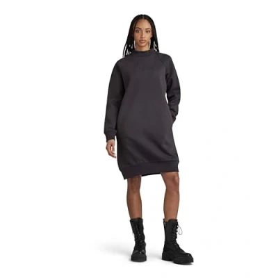 Afbeelding van G Star MOCK Raglan Jurk, Dames, Maat: Medium, Shadow