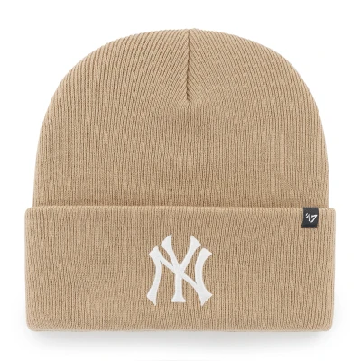Afbeelding van &#039;47 NEW YORK Yankees Haymaker CUFF Unisex Muts, Maat: One Size, Khaki
