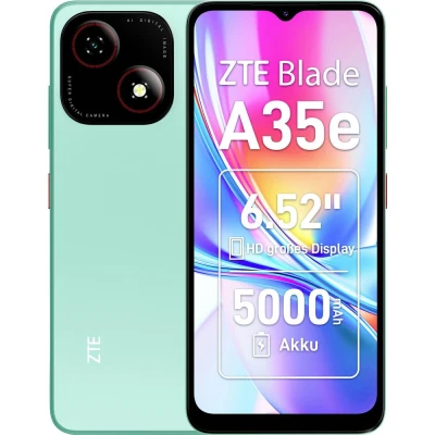 Afbeelding van ZTE Blade A35e Smartphone 64 GB 16.6 cm (6.52 inch) Energielabel D (A G) Zilver Android 14 Dual SIM