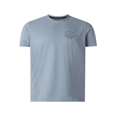 Afbeelding van Charles Colby oversized T shirt EARL JASPER Plus Size lichtblauw