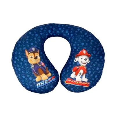 Afbeelding van Paw Patrol Nekkussen voor kinderen, met Chase en Marshall, perfect op reis, extra comfortabel wasbaar