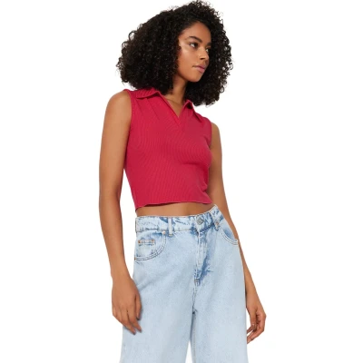 Afbeelding van Trendyol TWOSS22BZ0335 Volwassenen Vrouwen Blouse Zwart M