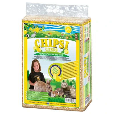 Afbeelding van 3x3,2kg Chipsi Citrus Knaagdierenstrooisel