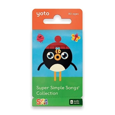 Afbeelding van Yoto Super Simple Songs Collection Muzikale geluidskaart voor kinderen gebruik met Player &amp; Mini Story Box Bluetooth luidspreker, leuk feest, reizen, dansen, bedtijd singalong muziek,