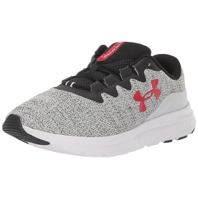 Afbeelding van Under Armour Heren UA Charged Impulse 3 Knit hardloopschoen, Wit Rood Rood, 44 EU