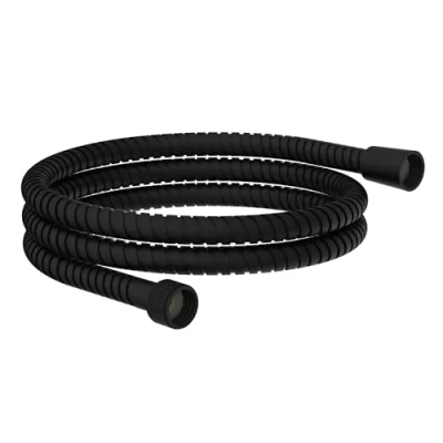 Afbeelding van EISL doucheslang 1,5m roestvrij staal, met extra knikbescherming, universele 150cm voor de douche, zwart mat JM150MKCRPLUS B