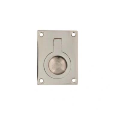 Afbeelding van Luikring rechthoekig 50 x 39mm nikkel
