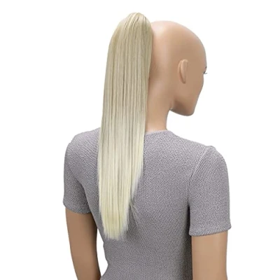 Afbeelding van CAISHA 50cm Haarstukje Vlecht Paardenstaart Haarextensies Glad Blond Mix H151
