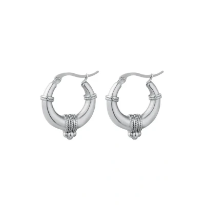 Afbeelding van Stainless Steel oorbellen Yehwang One size Zilver
