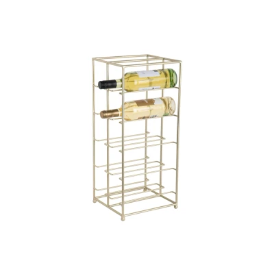 Afbeelding van Pt Wijnrek Dual Floor Staand Model 10 Flessen Goud 25x57cm Nice thingZ