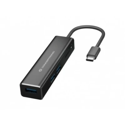 Afbeelding van Conceptronic DONN08B interface hub USB 3.2 Gen 1 (3.1 1) Type C 5000 Mbit/s Zwart