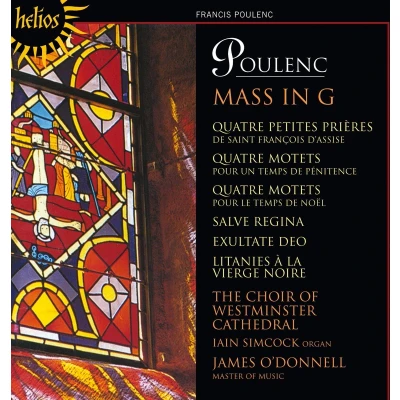 Afbeelding van Iain Simcock, Choir Of Westminster Cathedral, James O&#039;Donnell Poulenc: Mass &amp; Motets (CD)