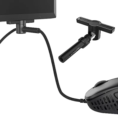 Afbeelding van Pulsar Gaming Gears Micro Bungee ES: Ondersteuning voor bekabelde muis zonder te verschuiven Vrije beweging op je bureau Bevestig hem aan monitor Krijg meer ruimte (unieke set)
