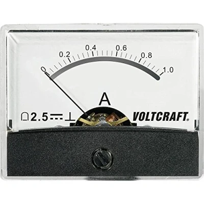 Afbeelding van VOLTCRAFT AM 60X46/1A/DC Inbouwmeter 60X46/1 A/DC 1 A Draaispoel