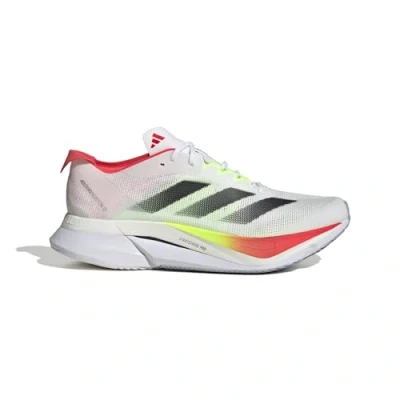 Afbeelding van adidas Performance Adizero Boston 12 Hardloopschoenen voor op de weg, Heren, Maat: 46 2/3, Cloud white/core black/lucid red Textiel/ synthetisch