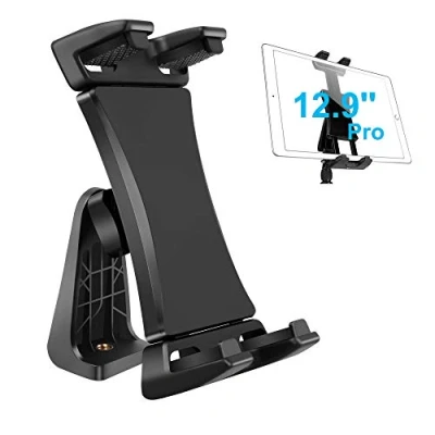Afbeelding van iPad Statief Bevestigingsadapter 360 Graden Draaibare Universele Tablet Klemhouder voor Pro 12.9 11 10.5, Air Mini, Surface Tab, Galaxy Tab en 3.5 tot 13.5 inch Telefoontablet, Statief, Monopod