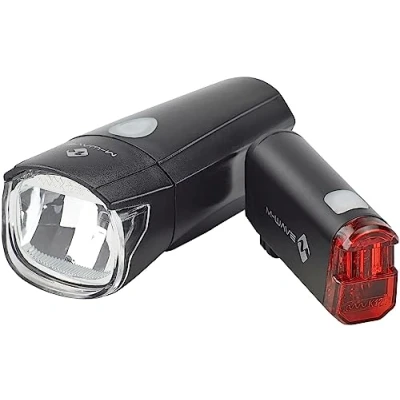 Afbeelding van M Wave Verlichtingsset Atlas K 50 led batterij zwart