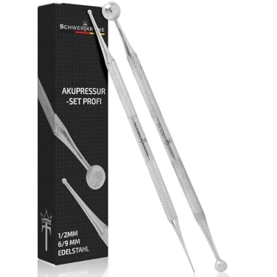 Afbeelding van Schwertkrone Acupressuurstift, littekenstokken, acupressuurstaafjes, 1 + 2 mm / 6 9 mm, acupunctuurstaafjes, acupressuurstift