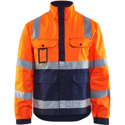 Afbeelding van Blåkläder 4023 1804 Jack Ongevoerd High Vis Oranje/Marineblauw maat XS
