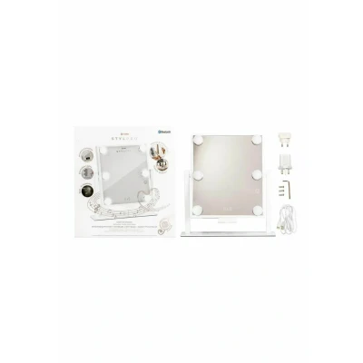 Afbeelding van Stylpro GLAM &amp; Groove Hollywood Vanity Mirror WITH Bluetooth SPEAKERS. Makeupspiegel, Maat: One Size, White