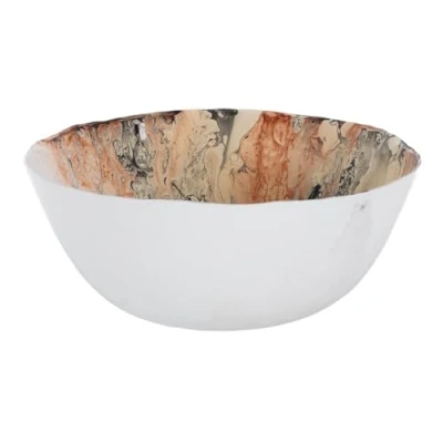 Afbeelding van Middenstuk Zalm Kristal 28 x 12 cm