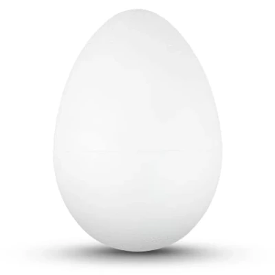Afbeelding van Netuno 5 stuks piepschuim eieren, 15 cm, eieren van piepschuim, wit, decoratieve piepschuimeieren, ideaal voor Pasen, decoratie, knutselen, modelleren als cadeau