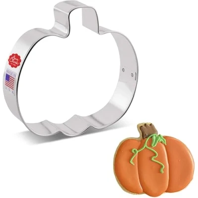 Afbeelding van Pumpkin Cookie Cutter, 4&quot; Gemaakt in de VS door Ann Clark Cutters