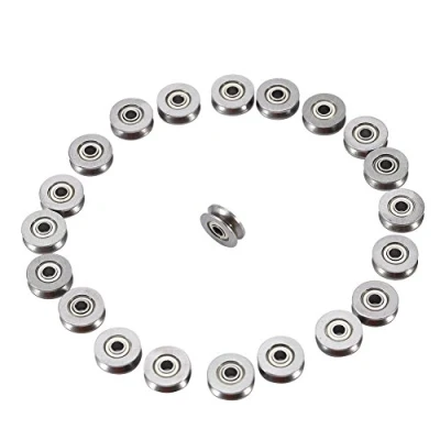 Afbeelding van 20 Stks V623ZZ Miniatuur Staal V Groef Gids Katrol Rail Kogellager 3x12x4mm Voor Lineaire Bewegingssysteem