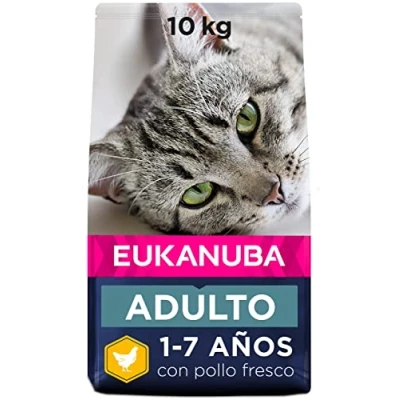 Afbeelding van Eukanuba Kattenvoer Adult kip en lever (10 kg)