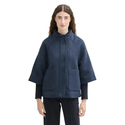 Afbeelding van TOM TAILOR Dames 1042901 jas, 35897 Nighttime Blue Melange, XL, XL