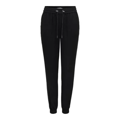 Afbeelding van ONLY Onlkelda Emery Mw Pull up broek PNT Noos voor dames, Zwart, 40W / 32L