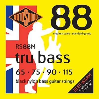 Afbeelding van Rotosound Bass Saiten RS88M, 4er 65 115 True 88, MEDIUM Scale Snarenset voor 4 string basgitaar