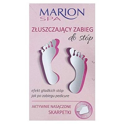 Afbeelding van Marion, Voetverzorgingsproducten, Spa Exfoliërende Voetbehandeling Doordrenkte Sokken 2X20Ml (Voetmasker, 20 ml)