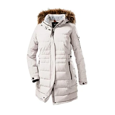 Afbeelding van STOY Wmn Quilted Prk A Parka in dons look, met afritsbare capuchon