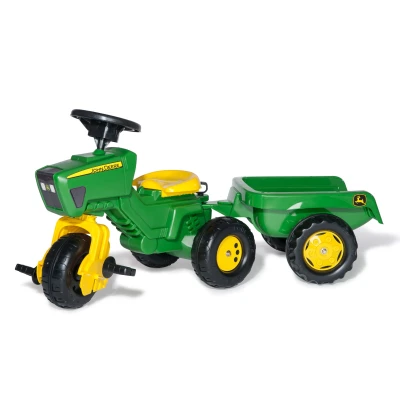 Afbeelding van Rolly Toys rollyTrac John Deere traptrekker met aanhanger