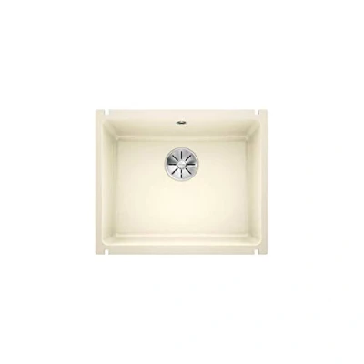 Afbeelding van Blanco Subline 500 U Enkele spoelbak in magnolia glanzend 523734
