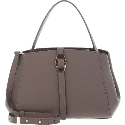 Afbeelding van COCCINELLE Leren Handtas Schoudertas Chara Handbag Grained Leather Warm Taupe