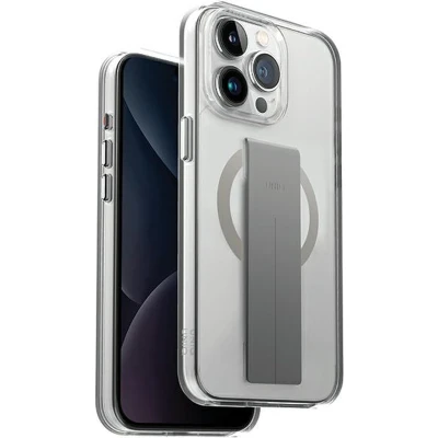 Afbeelding van UNIQ Heldro Mag Strap Back Cover met MagSafe voor Apple iPhone 15 Pro Max Transparant