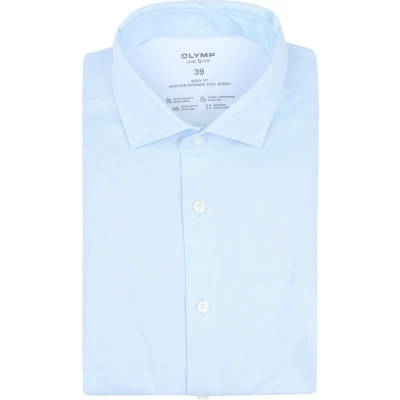 Afbeelding van OLYMP Overhemd Level Five 24/Seven Body Fit Bleu / ice blue 37