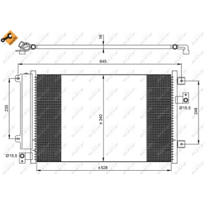 Afbeelding van NRF Airco condensor 35942