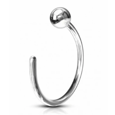 Afbeelding van Fake Neus ring Zilverkleur Bol Piercing Charme Bijoux
