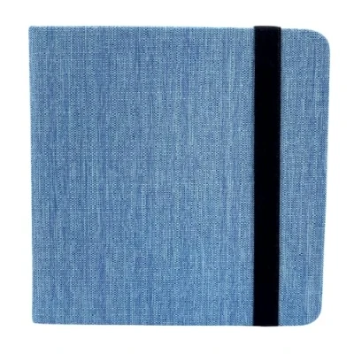 Afbeelding van Mypaperworld Vierkant aquarel schetsboek 300 g/m² 100% katoen, aquarelpapier, 12 x cm zuurvrij, 24 vellen, 48 pagina&#039;s koud geperst, blauw