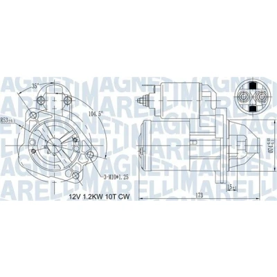 Afbeelding van Magneti Marelli Starter 063721469010