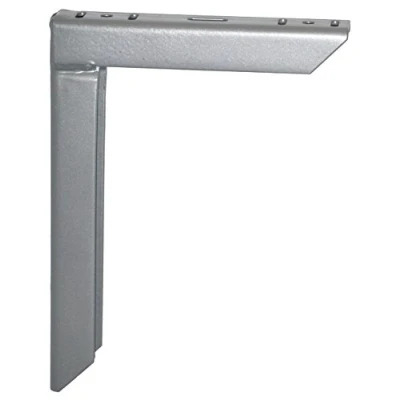 Afbeelding van Element System 18133 00160 Wandconsole, heavy belastbare metalen console, optimaal geschikt voor het opbergen van hoge gewichten, wandplanken, wit aluminium, 150 x 200 mm, 2 stuks