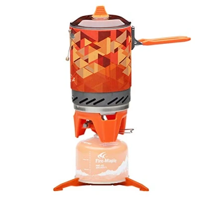 Afbeelding van Fire Maple FMS X2 Gassysteem voor Campingkachel Kooksysteem Buiten Wandel en Kampeeruitrusting met Piëzo ontsteking, Pannendrager &amp; Standaard Draagbare Propaangasbrander Outdooractiviteiten