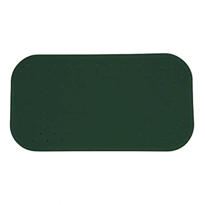 Afbeelding van MSV Douche/bad anti slip mat badkamer rubber groen 36 x 76 cm Badmatjes